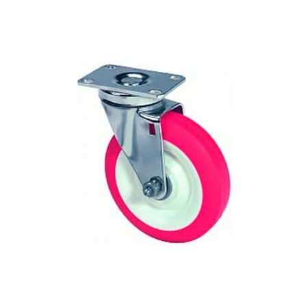 Hamilton Hamilton® STL Stainless Swivel 4 x 1-3/8 Poly-Tech Delrin 325 Lb. Caster S-STL-4NFZ